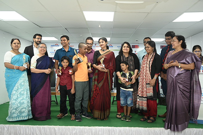 Panelists with autistic children who were felicitated by Mindspace Academy, a joint initiative of Desun Hospital & BMI (Behavior Momentum India), the organization that pioneered ABA (Applied Behaviour Analysis) in India, the global gold standard for autism therapy, on the eve of Autism Pride Day 2025